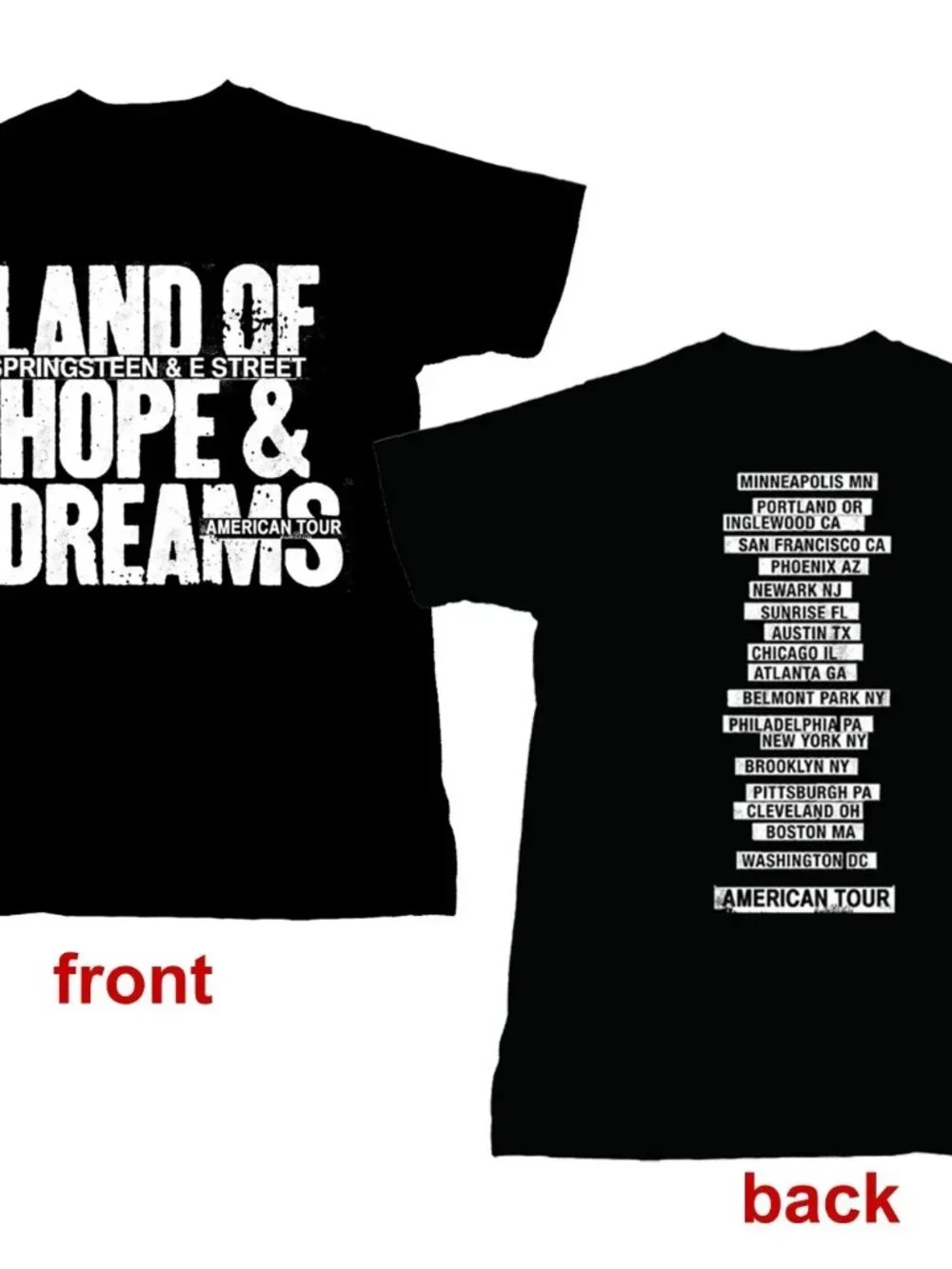 Bruce Springsteen The E Street Band 2026 Land Of Hope Dreams American Tour  276